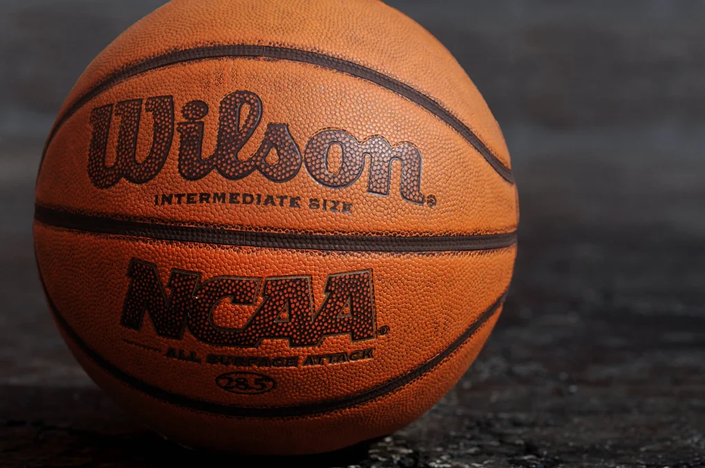 Basketball on a court