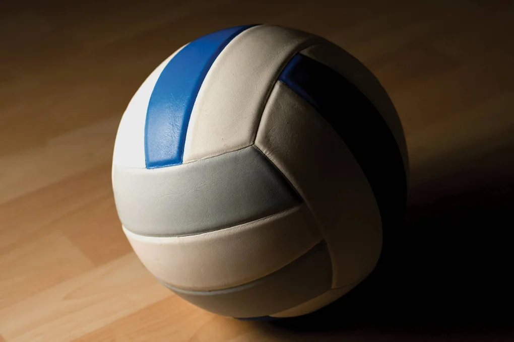 Volleyball on a court