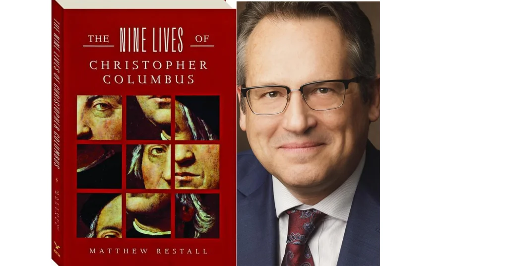 Book Cover showing panels with faces next to a headshot of the author
