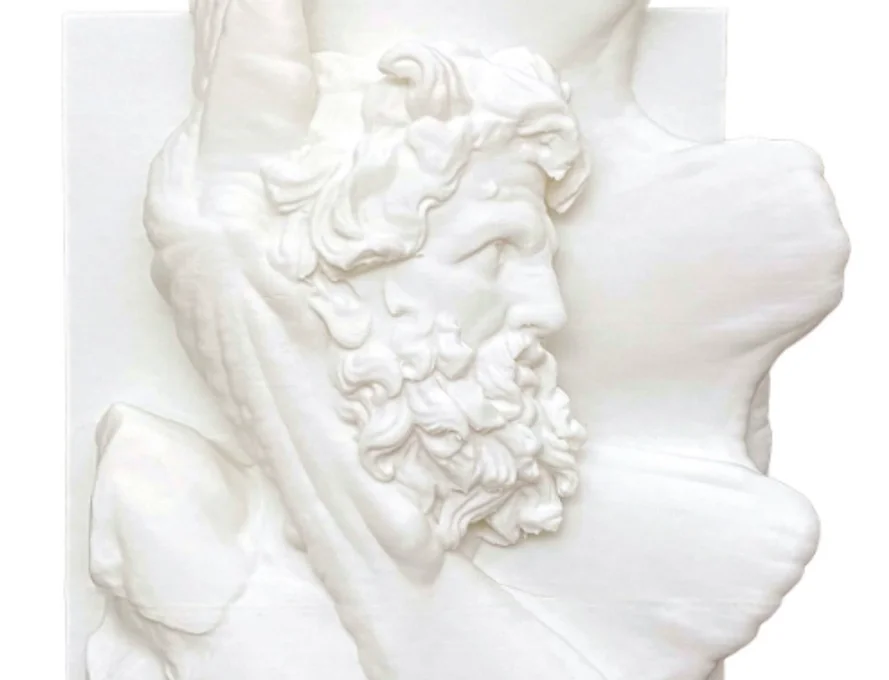 Image of a sculpture depicting a man