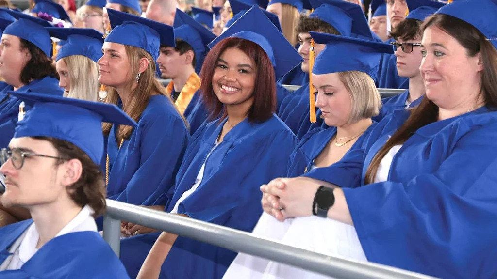 FLCC graduates wait for their names to be called at Commencement.