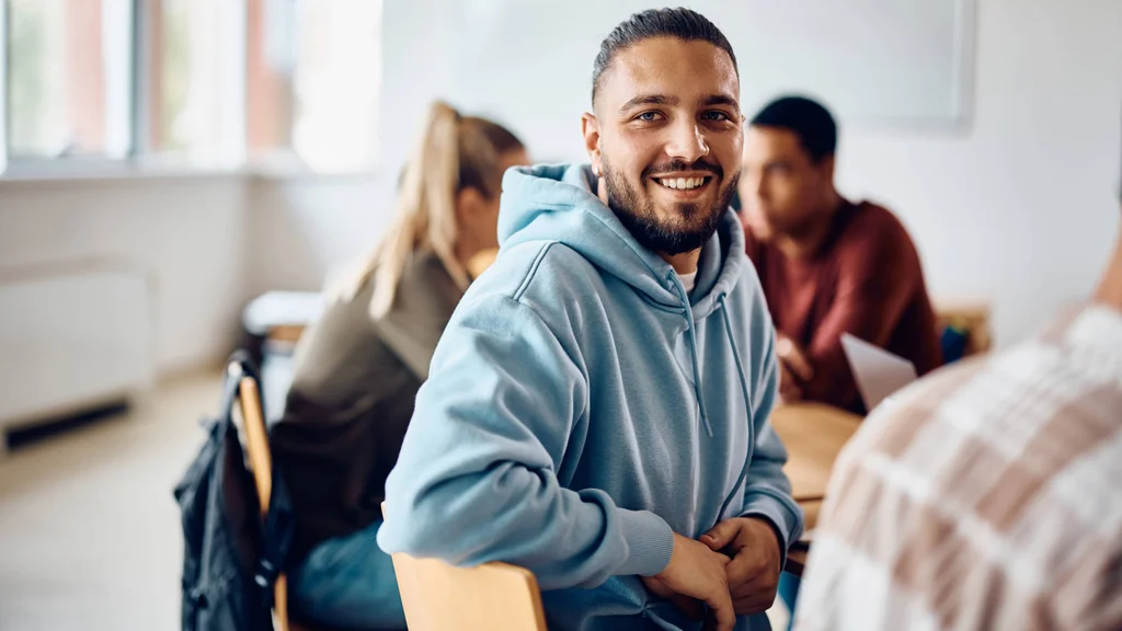 A student studying English as a Second Language (ESL) at FLCC.