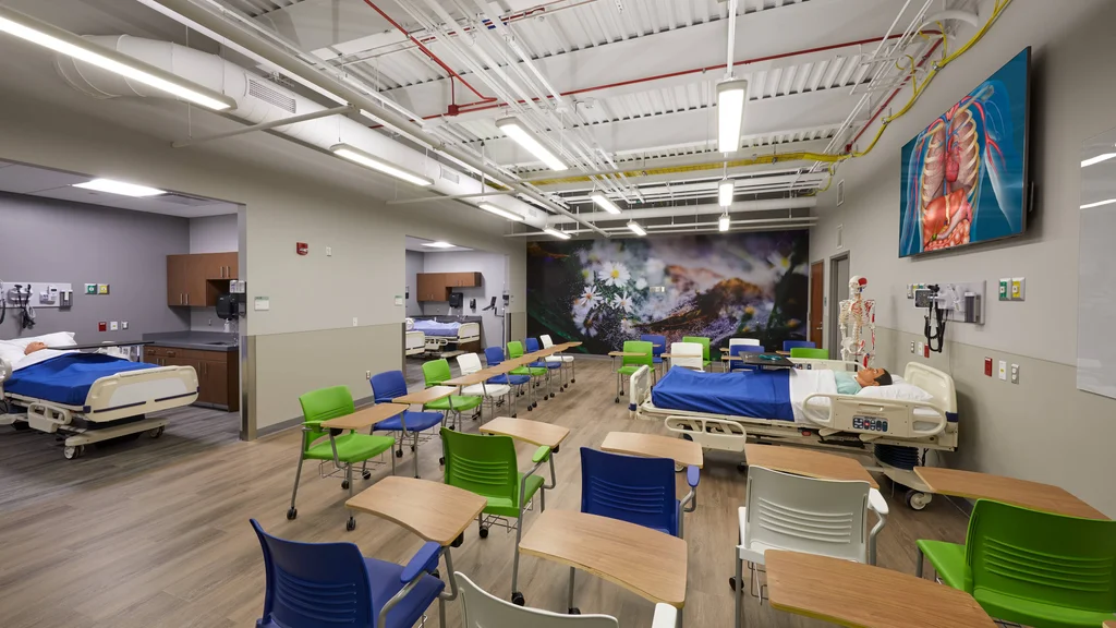 Nursing lab in the Sands Family Center for Allied Health at FLCC.