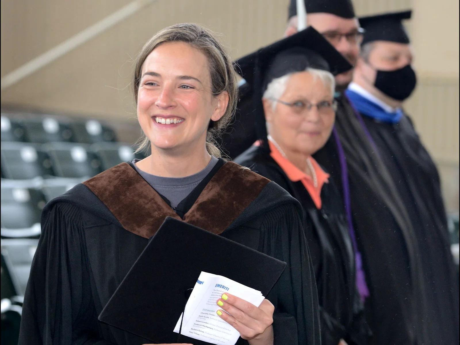 President presenting award to M. Van Etten