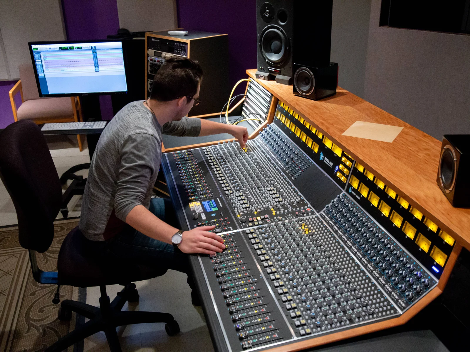 5.1 Surround mixing suite utilizing an SSL Duality SE Console with Avid Pro Tools HDX system.