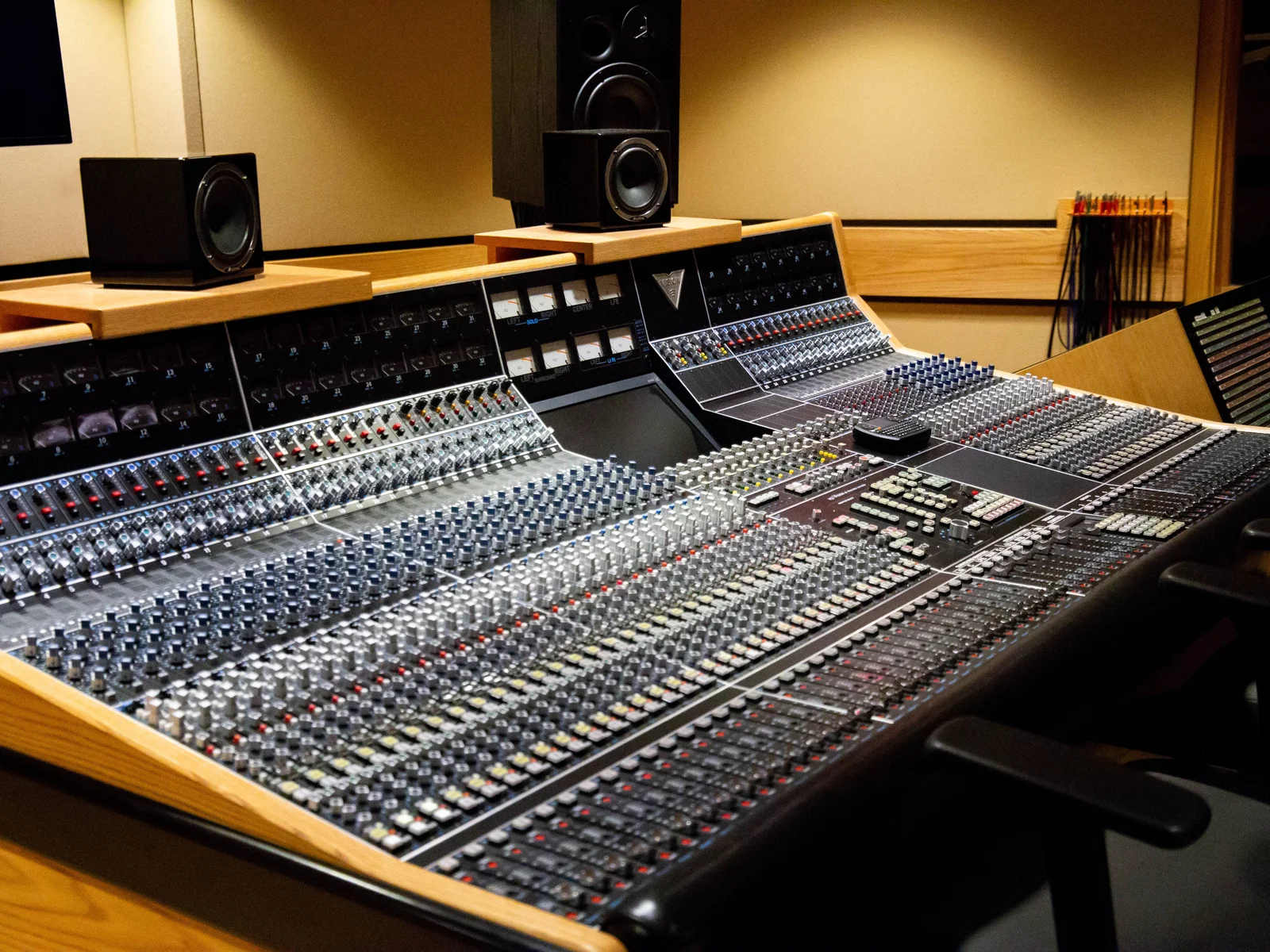 5.1 Surround mixing suite utilizing an SSL Duality SE Console with Avid Pro Tools HDX system.