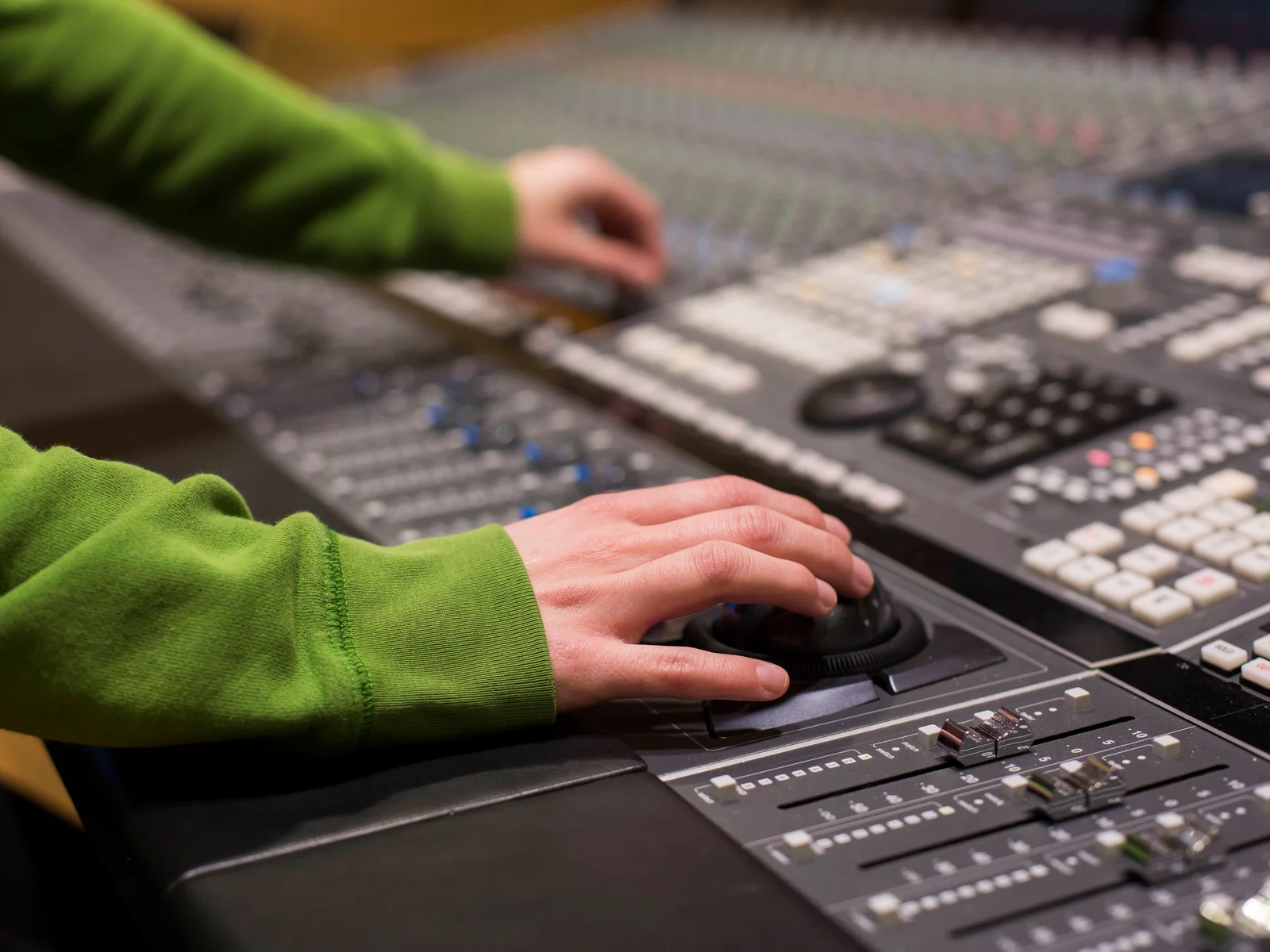 5.1 Surround mixing suite utilizing an SSL Duality SE Console with Avid Pro Tools HDX system.