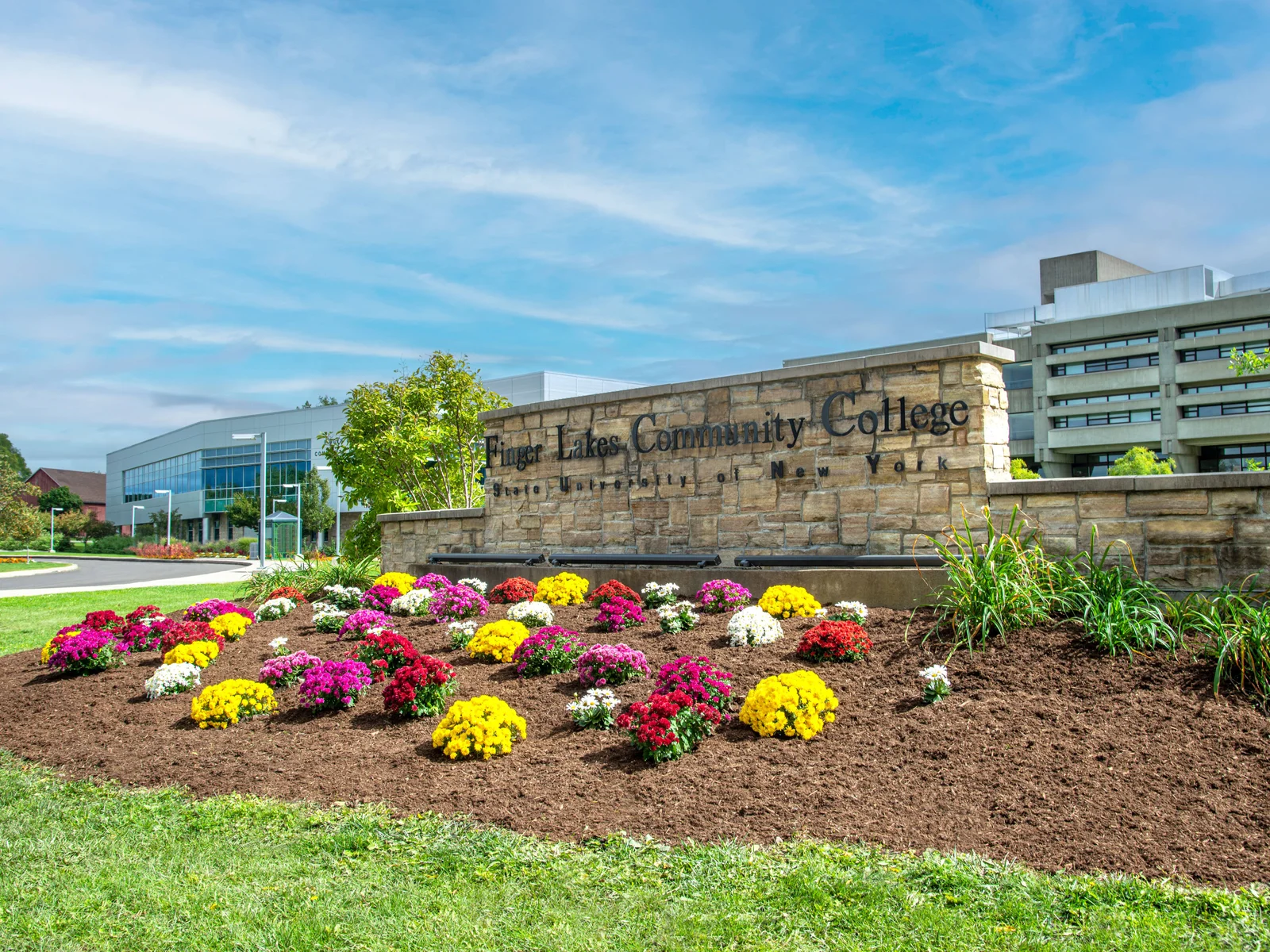 Finger Lakes Community College sign