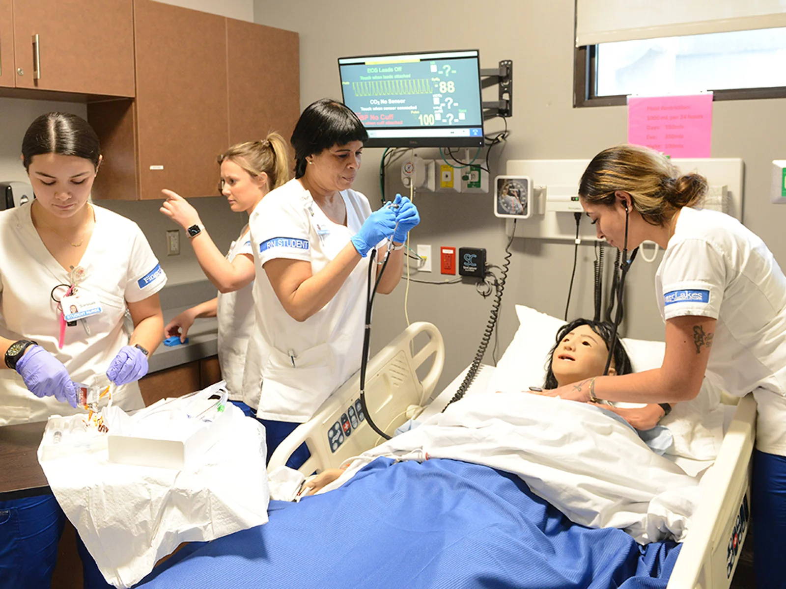 Nursing lab exercises at FLCC