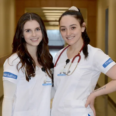 FLCC Nursing program graduates McKayla Moore and Allyssa Richmond.