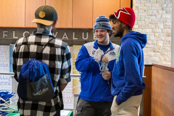 FLCC athletes at an admissions event on main campus in Canandaigua.