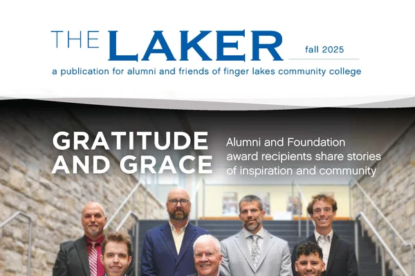 An image of the front cover of FLCC's fall 2025 Laker Magazine.