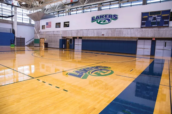 The spacious and bright FLCC gymnasium