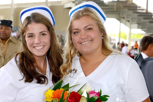 Nursing students at commencement