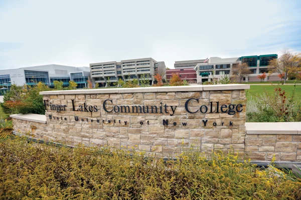 Finger Lakes Community College sign