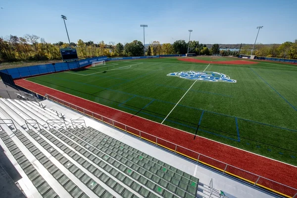 FLCC turf field on a bright summer day.