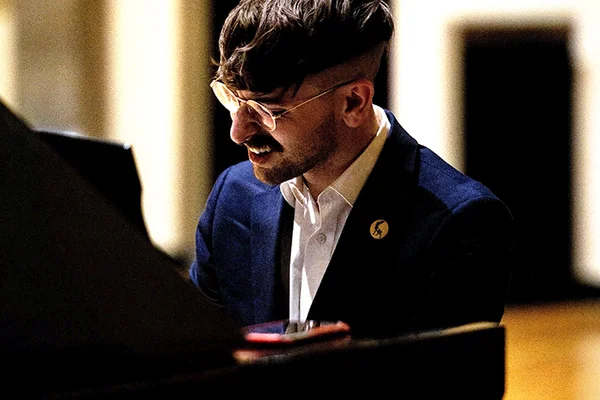 Man playing piano