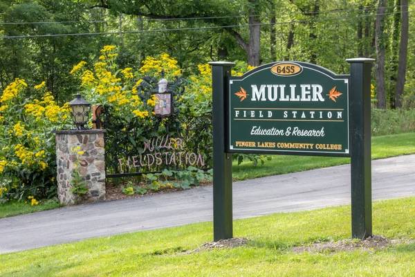 Muller Field Station, front entrance, located at the south end of Honeoye Lake near Naples.