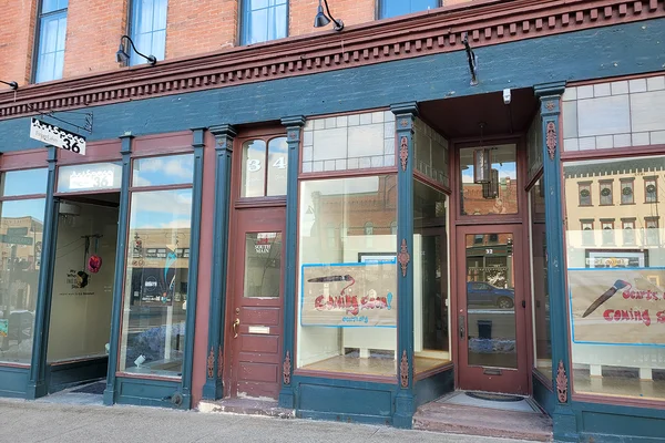 Exterior view showing storefronts at 32 and 36 S. Main, Canandaigua