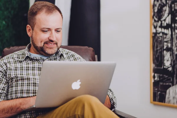 An adult student joining a workforce training session online.