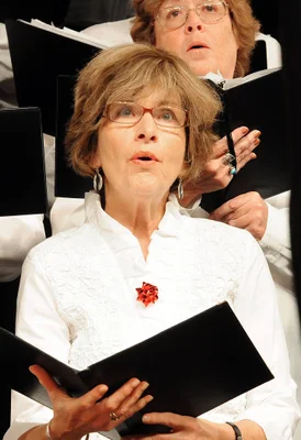 Chorale members during a rehearsal.