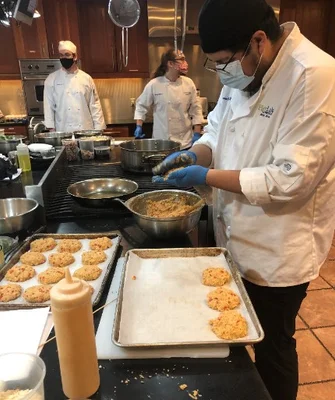 Food prep for Julia event