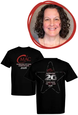 Front and back of the T-shirt design.