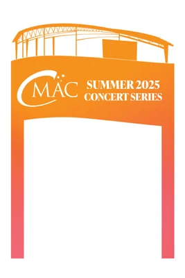 Graphic of the 2025 CMAC concert pass design.