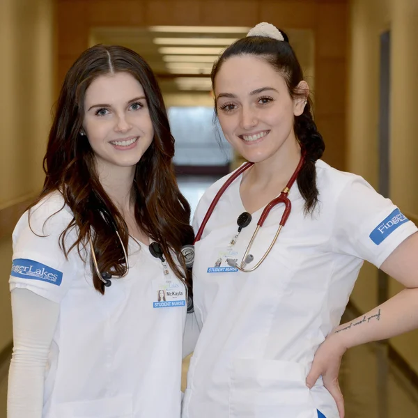 FLCC Nursing program graduates McKayla Moore and Allyssa Richmond.